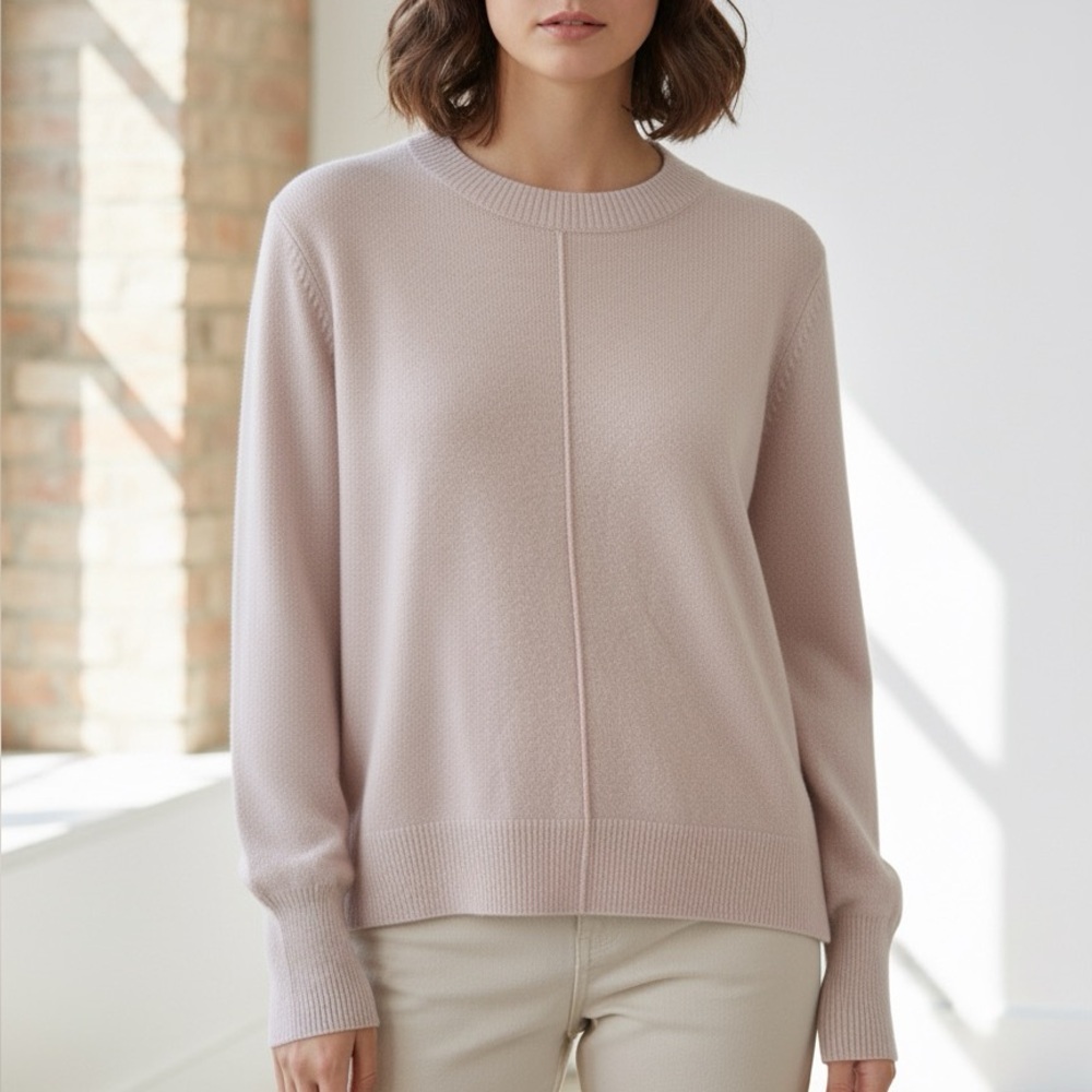 New Treasure And Bond Pink Crew Neck Sweater Soft Knit Pullover Long Sleeve XS